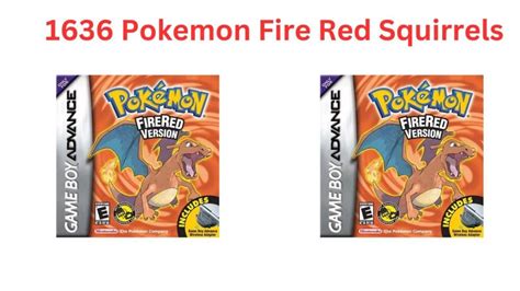 1636 pokemon fire red squirrels|Download 1636 Pokemon Fire Red (u) Squirrels ROM